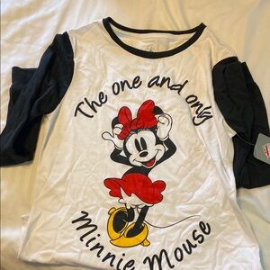 Disney Minnie Mouse womens Shirt - Black & White